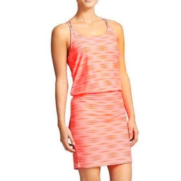 Athleta Dresses & Skirts - Athleta | Coral Orange Ariel Venice Strappy Swim Dress